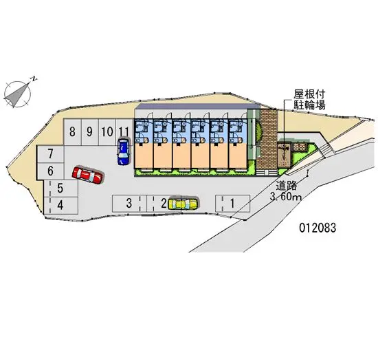 ★手数料０円★広島市東区馬木　月極駐車場（LP）